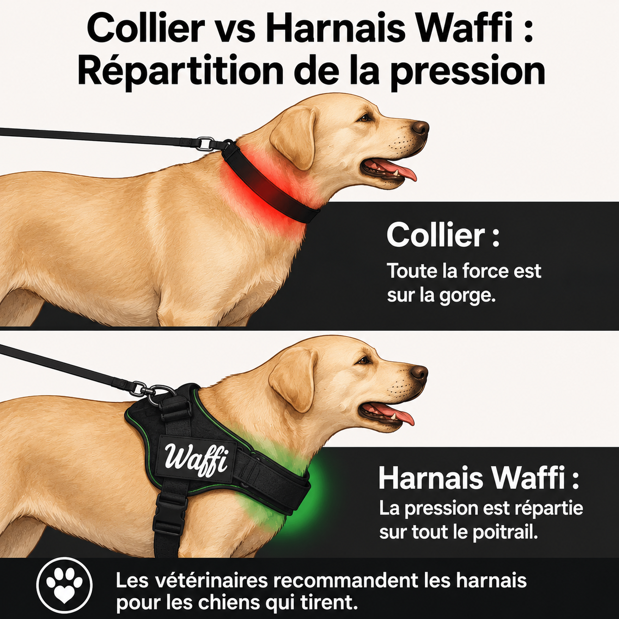 Harnais Waffi Anti-Traction