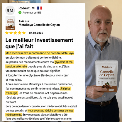 Cannelle de Ceylan 7200 mg, équivalent à de l'huile TCM